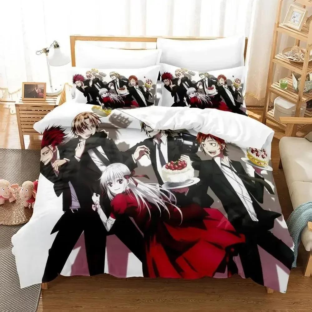 K Project Mikoto Suoh No Blood! No Bone! No Ash! Printed Bed Set Duvet Cover Pillowcase Bedding Set Bed Linen Sheet Quilt Cover