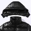 Thick Winter Jacket Warm Wool Windproof Hooded jacket Male Parkas Plus Size Fashion Man Jacket and Coat Men