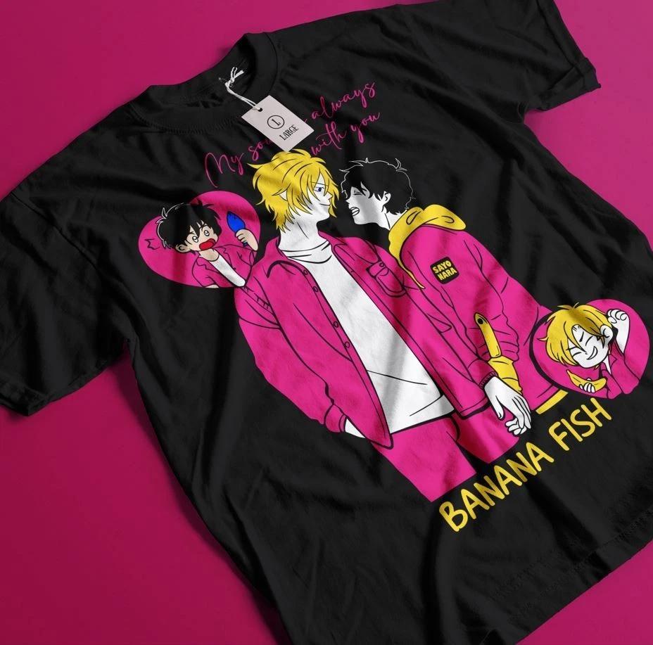 Banana Fish Ash Lynx Eiji Okumura Card Anime New Unisex Tshirt S