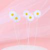 1set Daisy Cake Topper Multi Size Paper Daisy Flower Cake Picks Girl Birthday Party Baby Shower Cake Decoration Wedding Supplies