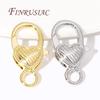 Wholesale 18K Real Gold Plated Lobster Clasps Necklace Bracelet Connector End Buckle For DIY Jewelry Making Supplies Accessories