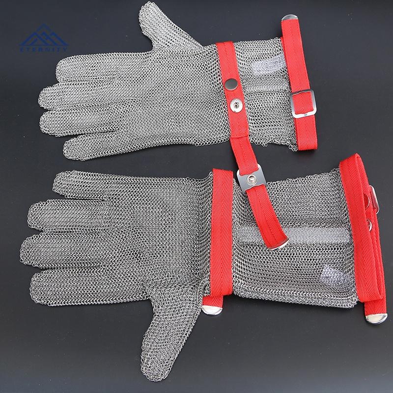 Safety Cut Knife Proof Stab Resistant Stainless Steel Wire Metal Mesh Glove for Germany Butchers