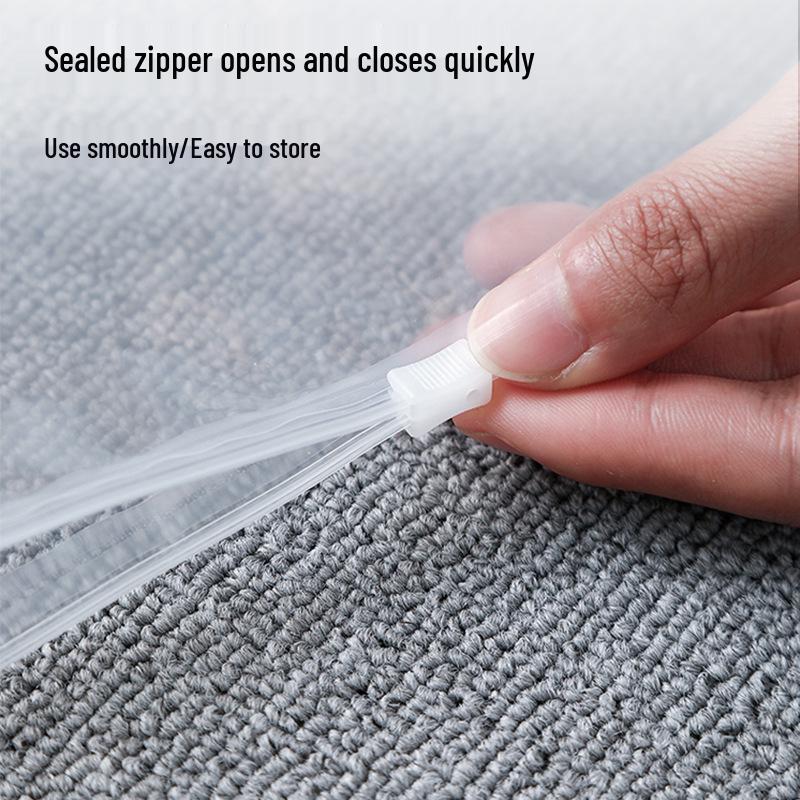 Waterproof PE Shoe Storage Bag with Zipper: Transparent, Dust-Proof, Moisture-Resistant Cover for Travel