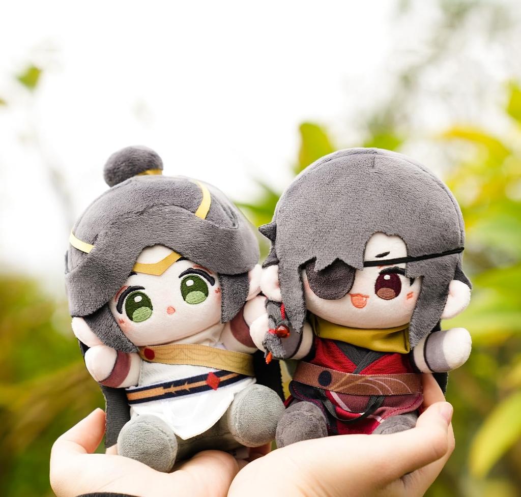 Mingyue Loulan Series 15cm Plush Toys Xie Lian Set of Character Cute Official Merchandise "Tenkan Shifu" (Sitting Position) - & Huacheng, 2, Dolls,