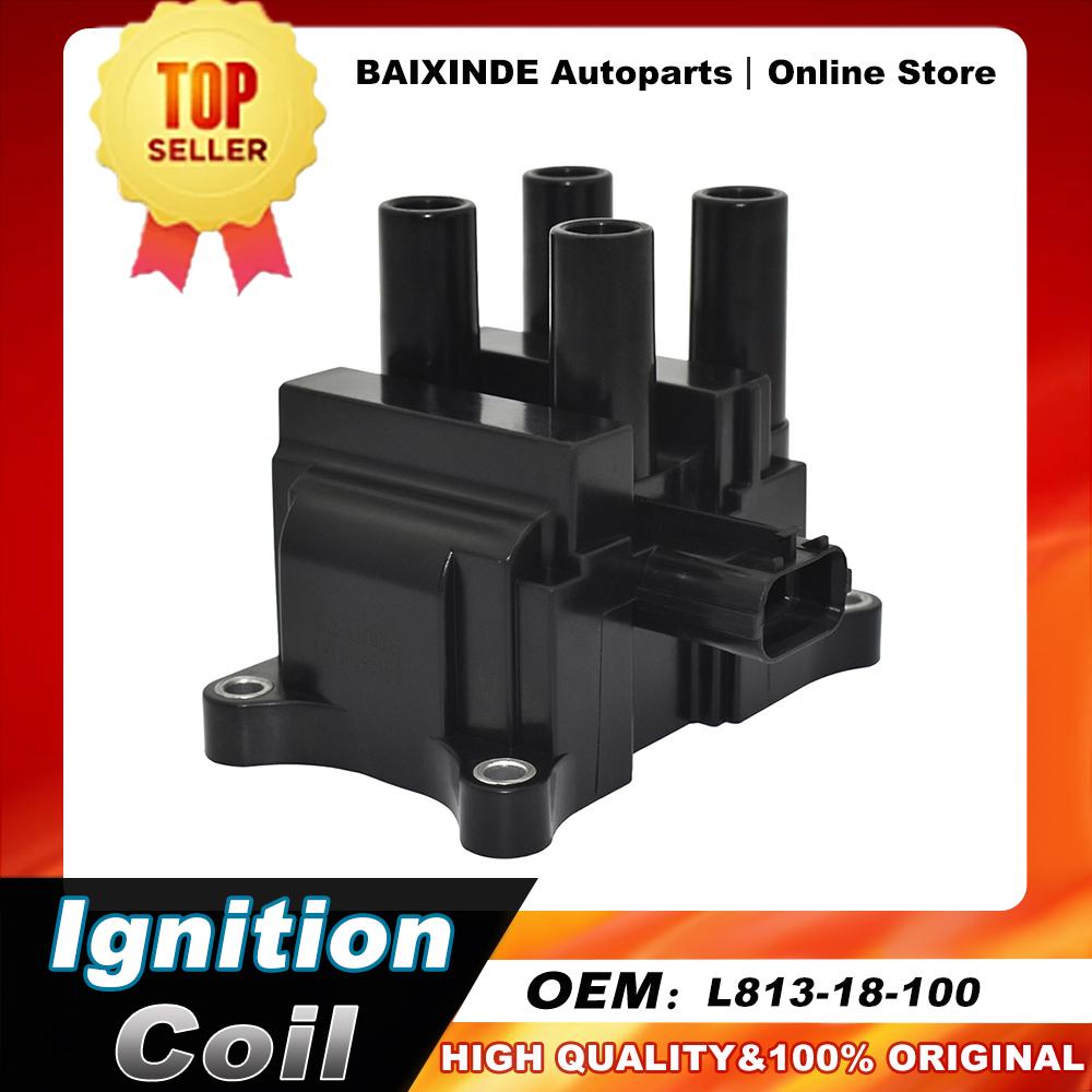 1PC Ignition Coil OE L813-18-100 for Mazda 6 L4 2.3L 2003-2008 JM5296 JMD001 L813-18-100