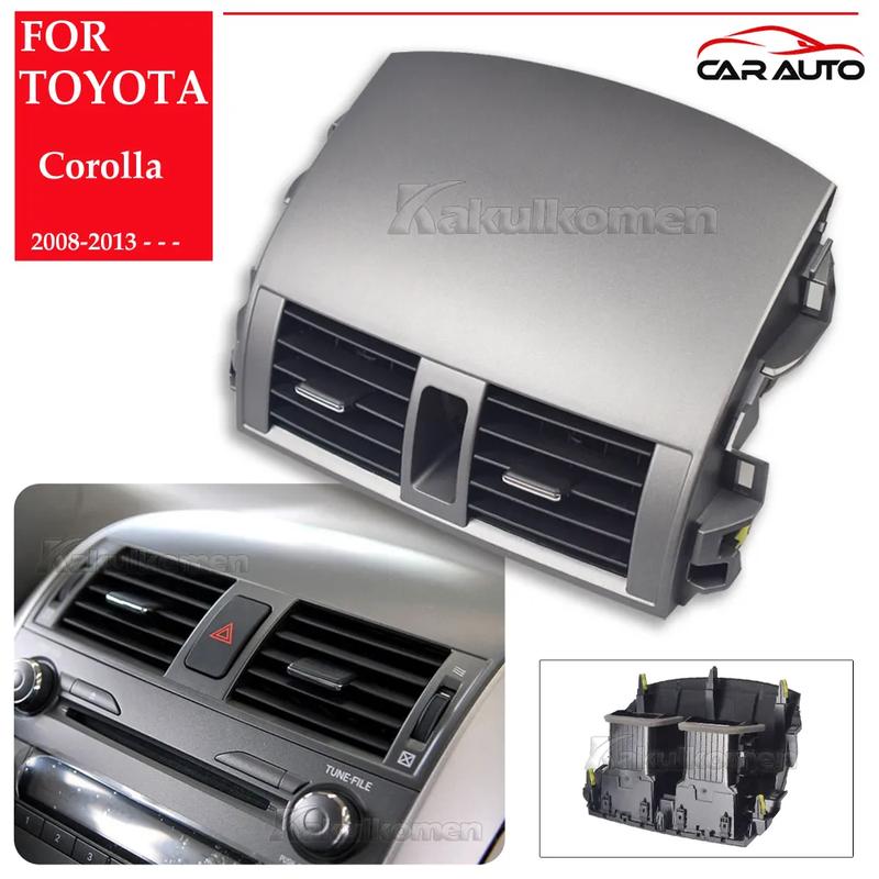 For Toyota Corolla 2008 2009 2010 2011 2012 2013 Center Dash A/C Outlet Air Vent Panel Air Outlet Cover Replacement Accessories