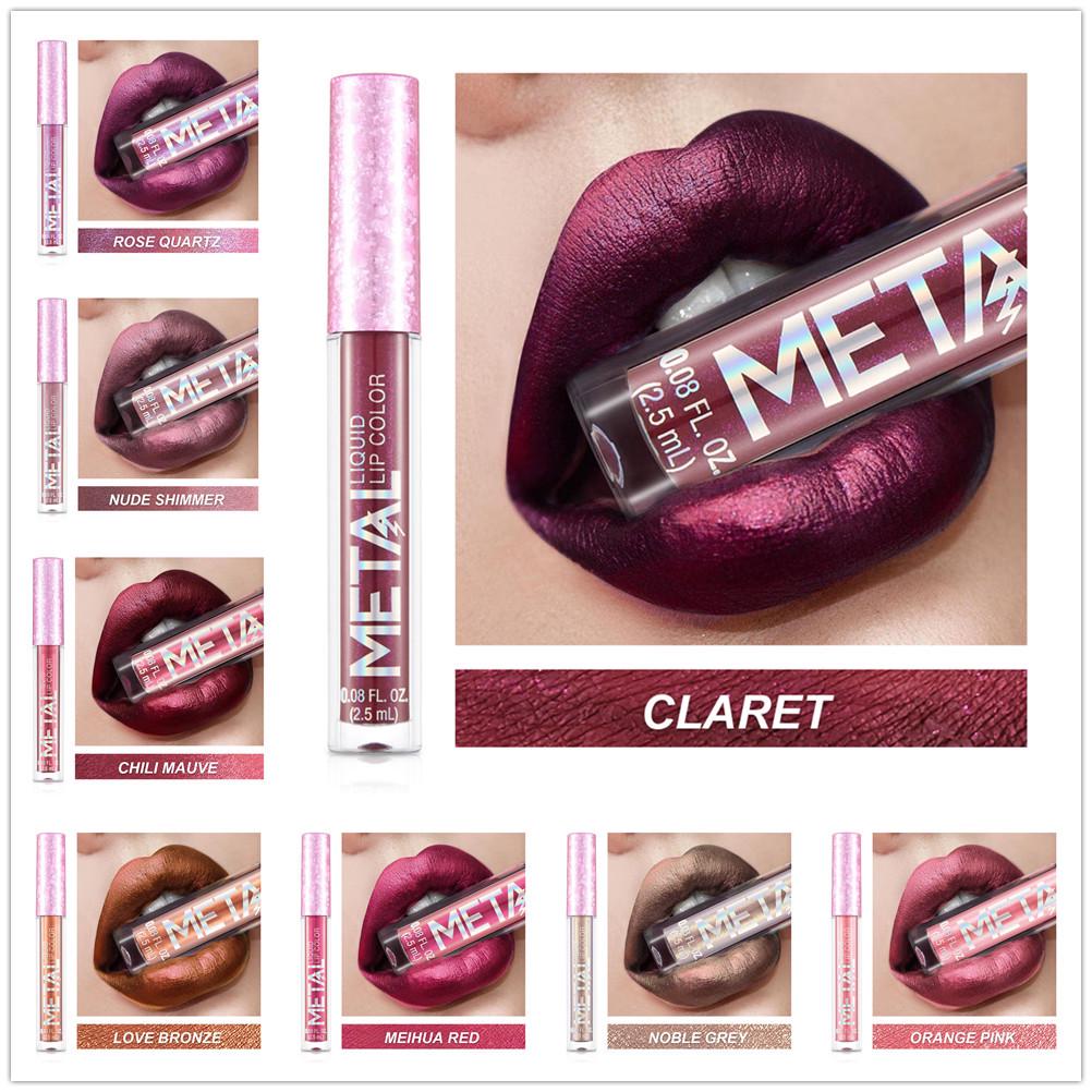 Sexy Long Lasting Matte Liquid Lipstick Waterproof Lip Gloss Sparkling Diamond Pearl Beauty