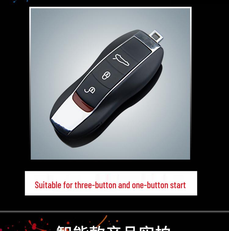 TPU Electroplated Soft Rubber Key Shell for Porsche Panamera/Macan