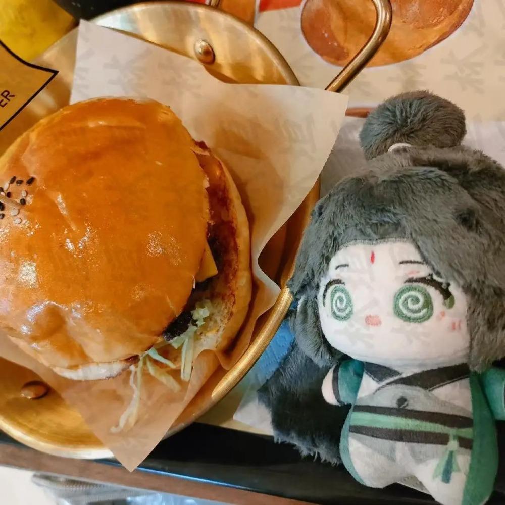 Self Rescue System of Scum Villains Shen Qingqiu Cosplay Printing Nunu Cotton Padding 10CM Plush Pendant Backpack Keychain Gift