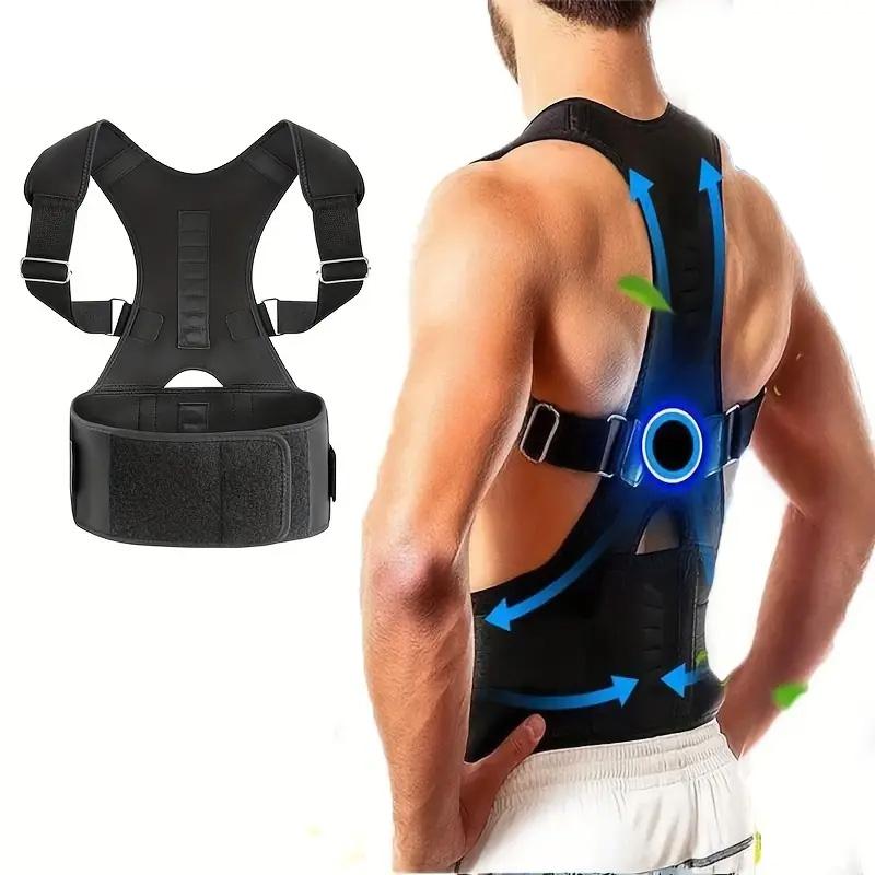 

Durable And Safe Posture Corrector For Men And Women Adjustable Upper Back Brace Muscle Memory Support Straightener Providing Pain Relief S