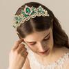 Elegant Bridal Princess Crown Sparkling Wedding Head Wear Baroque Queen Tiaras  Birthday Party