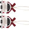 Handcrafted Mr And Mrs Christmas Tree Ornament For Newlyweds Wedding Gift Set Of 2 Wooden Decors