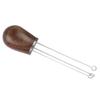 Needle Type Coffee Powder Distributor Wood Handle Coffee Stirrer Distribution Tool(Couvercle argenté noyer )