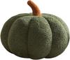 3D Simulated Pumpkin Pillow Plush Pillow Sofa Cushion (7.8inch, Olive)