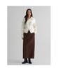 8SECONDS Poly Peach Belted Skirt Brown