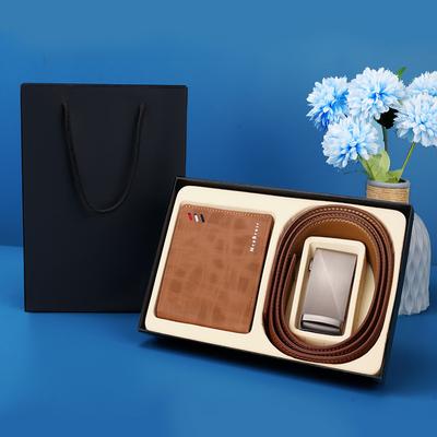 Men's Belt Wallet Gift Box Automatic Buckle Trousers Belt High End Gift Box Set Casual Gift