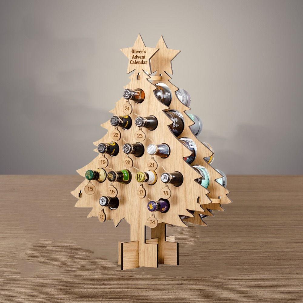 Large Capacity Christmas Wooden Wine Rack Fun Wine Storage Racks  Family Gatherings