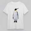 Men's Fashion Plus Size Classic T-Shirt Black Yellow Geometric Penguin Art Tee