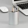 Fashion Modern Style Aluminum Alloy Pencil Holder Office Study Daily Use Large Size Desktop Metal Storage Box