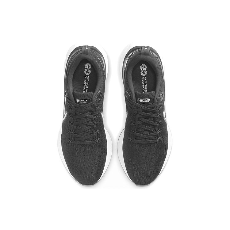 Nike Pánské tenisky React Infinity Run Flyknit 2 Černé Bílé Železně šedé CT2357-002