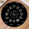 Mystical Constellation Round Mat Tarot Wheel Living Room Non-Slip Carpet Meditation Home Decoration