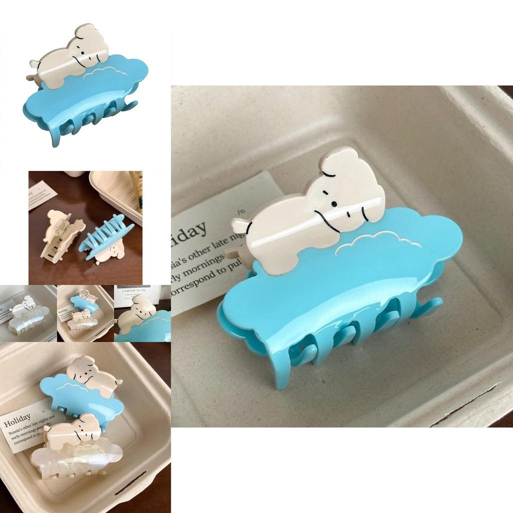 Fashionable Womens Sweet Dog Cloud Hair Claw Clip Perfect For Winter 2024 Style