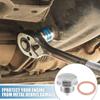 A ABSOPRO Car Engine Magnetic Drain Plug Stainless Steel with Copper Washers 2 Pack M20x1.5