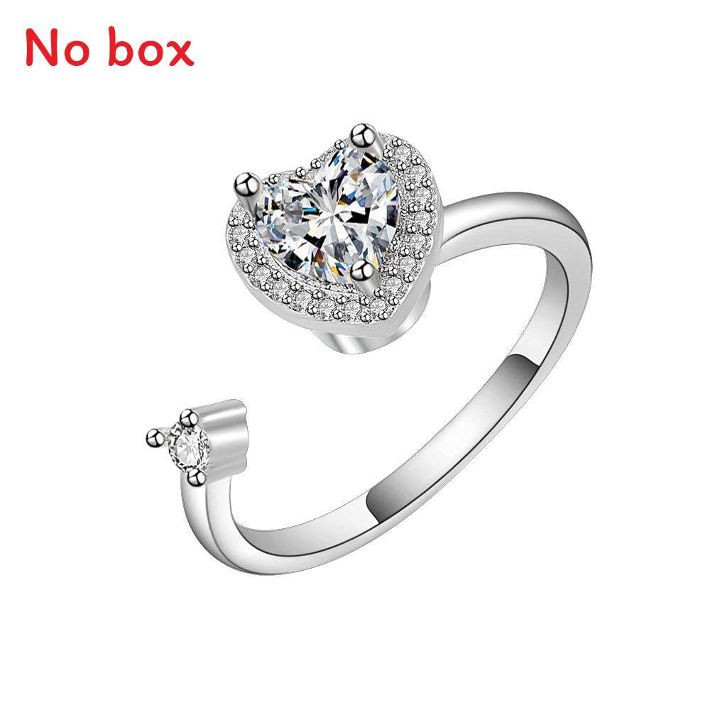Womens Heart Shaped Copper Ring With Electroplated Finish For Daily Wear