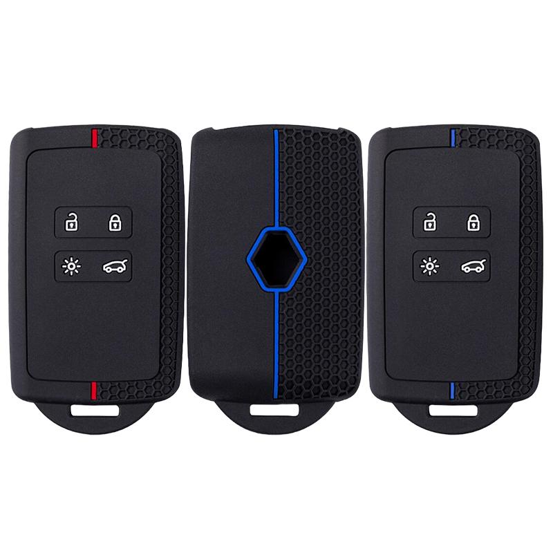 Silicone Car Key Case Cover For Renault Koleos Kadjar Clio Captur Megane Talisman Espace Zoe Scenic 4 Arkana Dacia Sandero