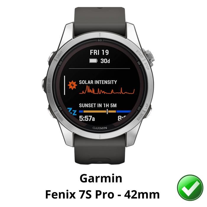 Protection écran pour Garmin Fenix 7s Pro [Pack 6] Film Plastique Protecteur Résistant Ultra Mince Phonillico