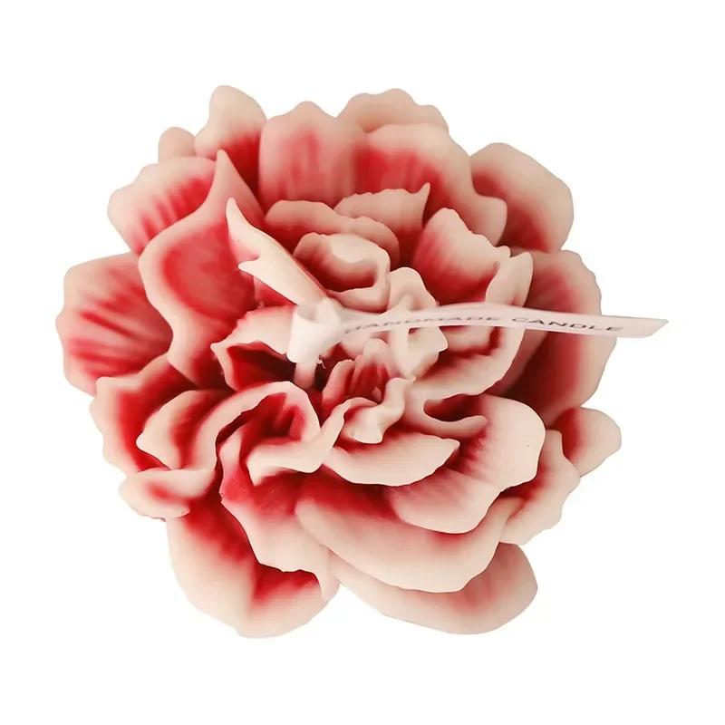 3D Carnation Flower Candle Home Decoration Wedding Bar Party Souvenirs Aromatherapy Candle Room Decor Ornament Gifts
