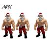 Collectible Trendy Character Statues 3D Printed Fitness Santa Claus Figurine, Muscular Statue, Workout Enthusiast Gift Ideas Creative Sports