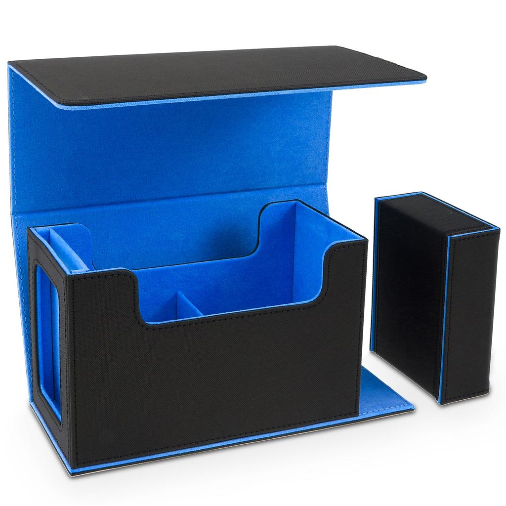 Card Deck Storage Box Large Capacity TCG MTG Durable Baseball Card Board Games Holder Magic Commander Deck Box with Dice Tray