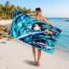 Demon Slayer Printed Swim Towel, Portable Water Absorbent Towel for Beach Camping Daily Bathroom Use