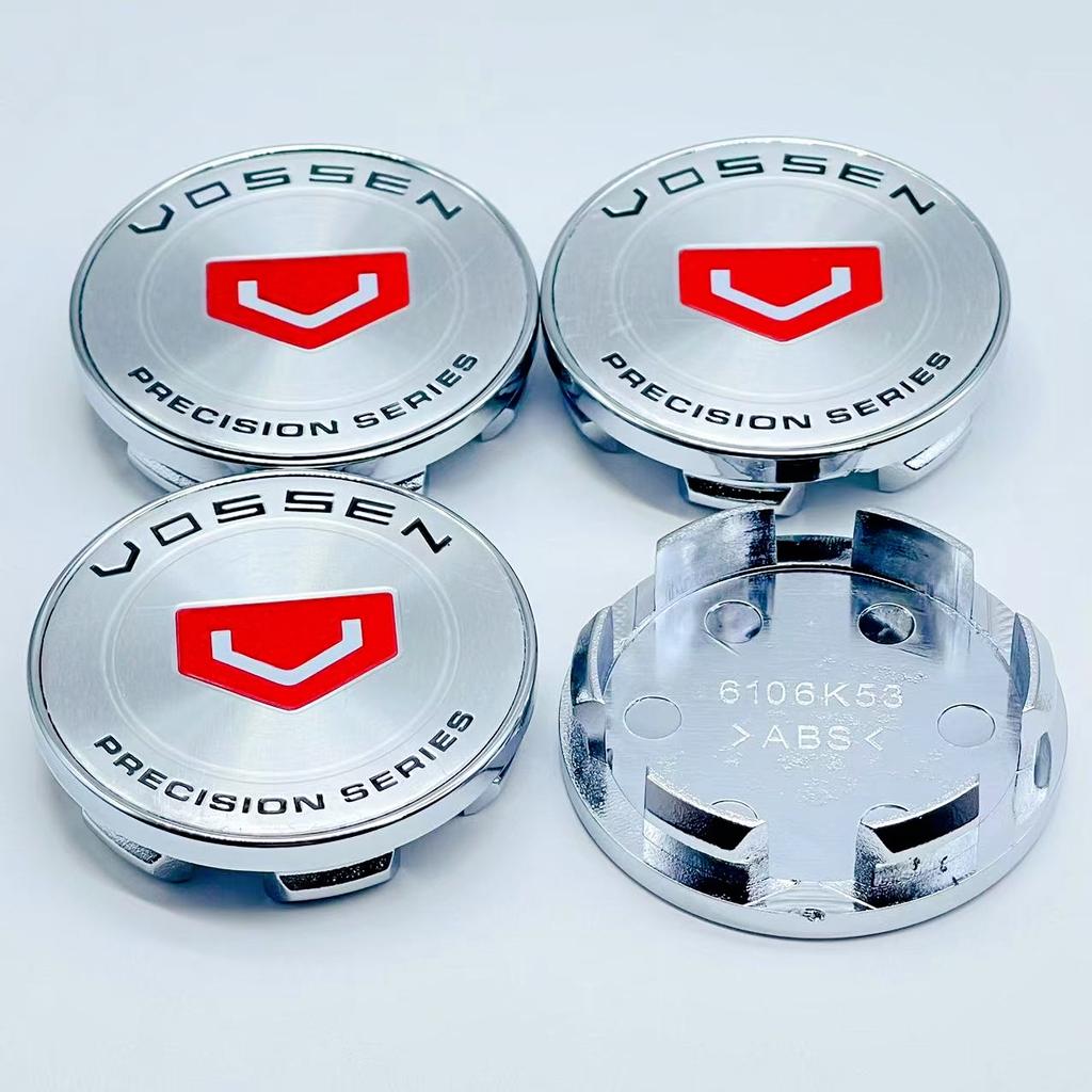 4PCS VOSSEN Wheel Center Cap 53mm Rim Cover Hub Cap Wheel Cap For 50mm VOSSEN Racing Badge sticker Decals Styling accessories