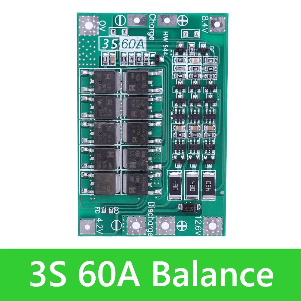 3S/4S 20A 40A 60A Li-ion litiumbatterilader beskyttelseskort 18650 BMS boremotor 11,1V 12,6V/14,8V 16,8V Forbedring/balanse