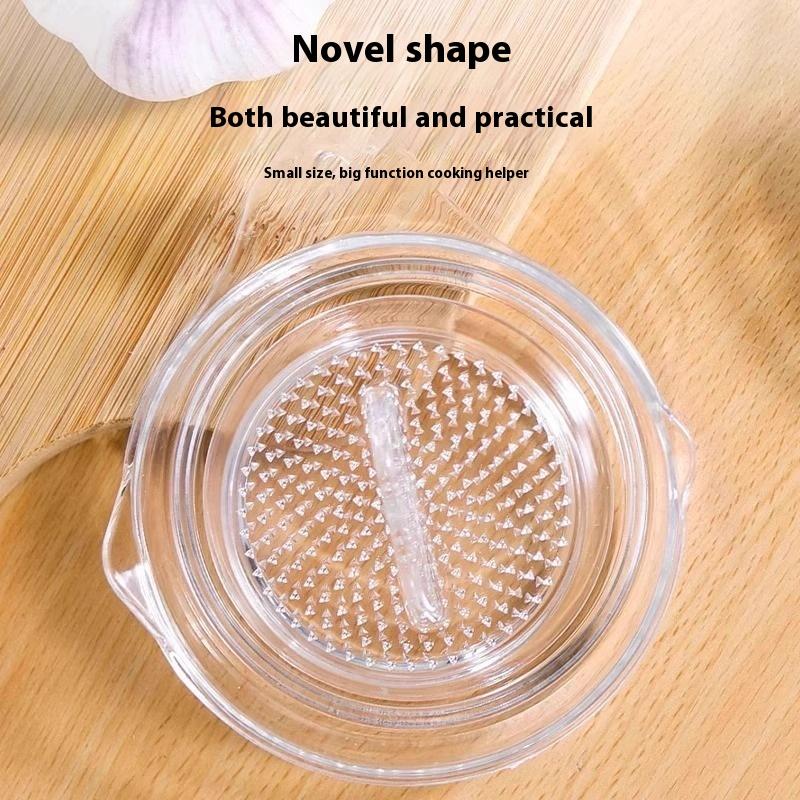 Kuchyňské pomůcky Plastové nástroje na strouhání zázvoru a česneku Mačkací nástroj s víčky Kuchyňské ovoce Zelenina Ruční mlýnek Přenosný Kulatý