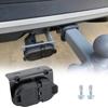7 Way & 4 Flat Trailer Tow Hitch Wiring Plugs Receptacle Assembly with Mounting Bracket for USCAR Socket
