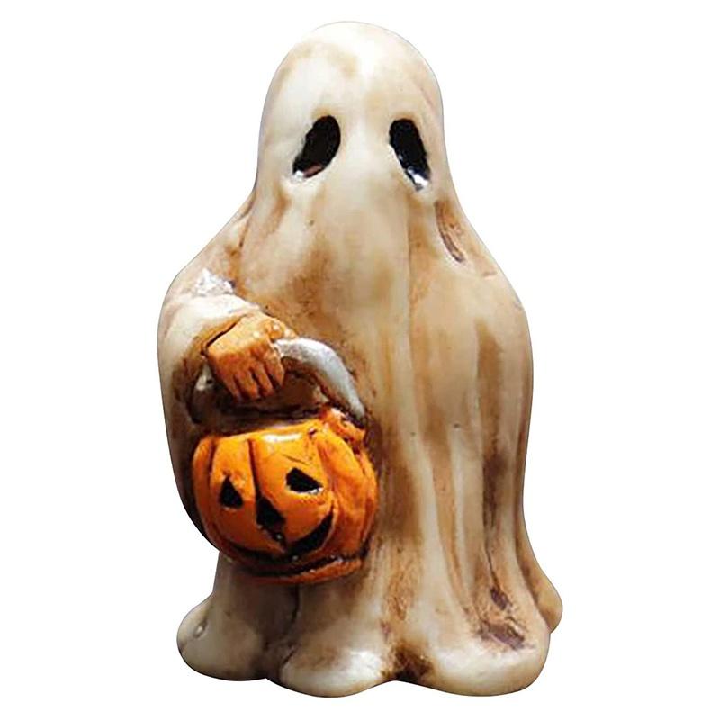 

Жуткие гномы-хорроры для украшения сада на Хэллоуин. Фигурки из смолы ручной работы White Ghost