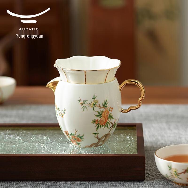 Yongfengyuan Madam Porcelain Pomegranate 9-Piece Tea Set