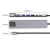 Type C Docking Stations Portable 4K HDMIs Splitter USB C To HDMIs Adapter with TF Card Slot PD100W Fast Charging