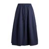 Spring and Autumn Latest Retro High Waist Skinny Relaxed Versatile Medium and Long A-shaped Skirt
