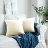 Decorative Pillowcase, Beige, Velvet