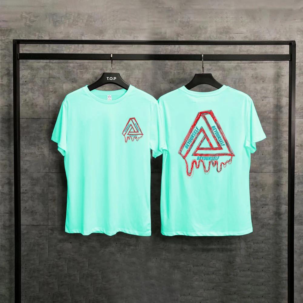 

Футболка из хлопка высокого качества с принтом, короткий рукав, удобная, мягкая, свободная, модная, американская ретро-футболка для мужчин XXXXXL небесно-голубой