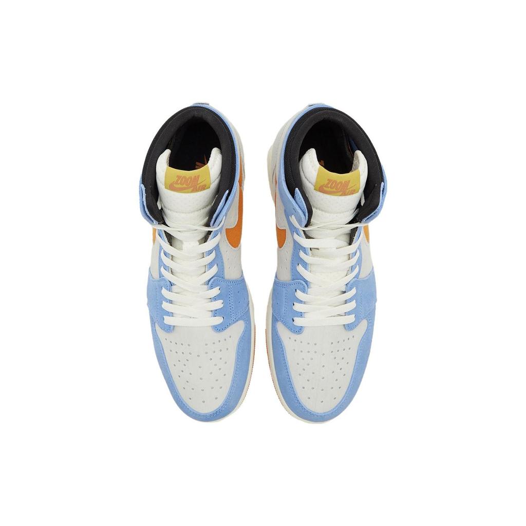 Air Jordan 1 High Zoom Comfort 2 Royal Pulse Alpha Orange Sneakers da Uomo Blu Vela Argento Chiaro DV1307-184