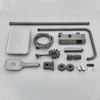 Grey Piano Digital Shower Set Intelligent Brass Bathroom Faucets Hot Cold Waterfall Tap Rainfall Gray Shower System Chuveiro