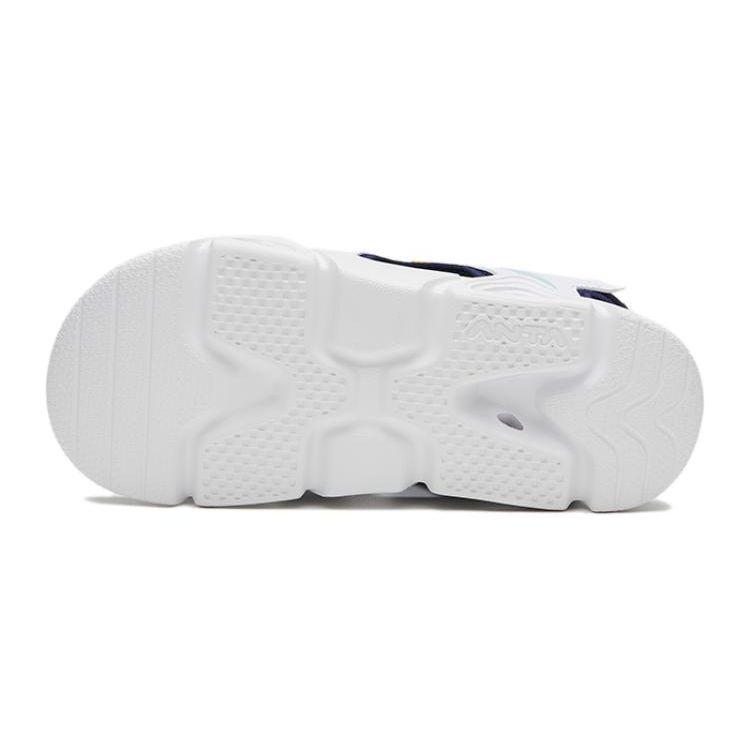 Anta Shock Absorbing Wear Resistant Childrens Sandals Kids Sandals White Yellow A312326962H-3