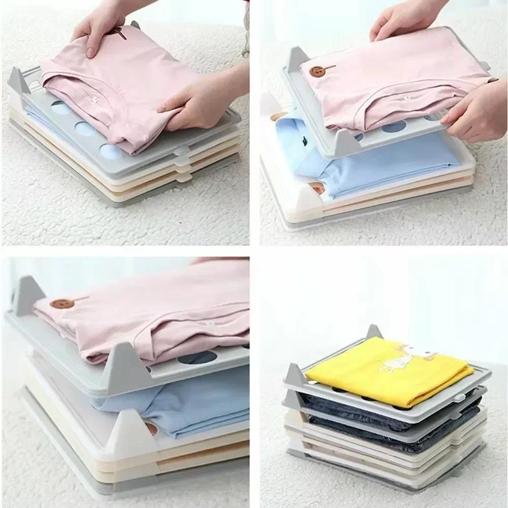 Clothes Folder T Shirts Jumpers Organizer Fold Clothes Folding Board Clothes Holder Home Wardrobe Storage Separate Boards