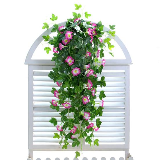 

1 шт., без полива, 5 цветов, красивое реалистичное настенное украшение, имитация искусственного цветка ипомеи