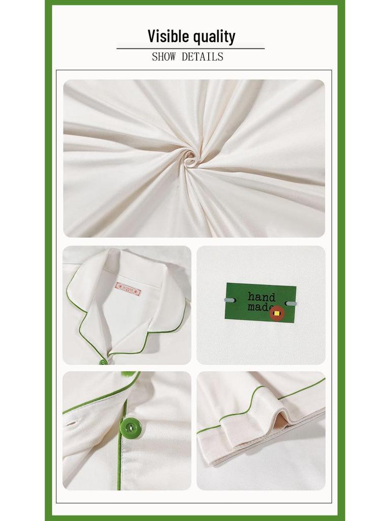 Women's Spring-Autumn Long Sleeve Cotton Pajama Set - Loose Fit, Plus Size, Outdoor-Ready Homewear.